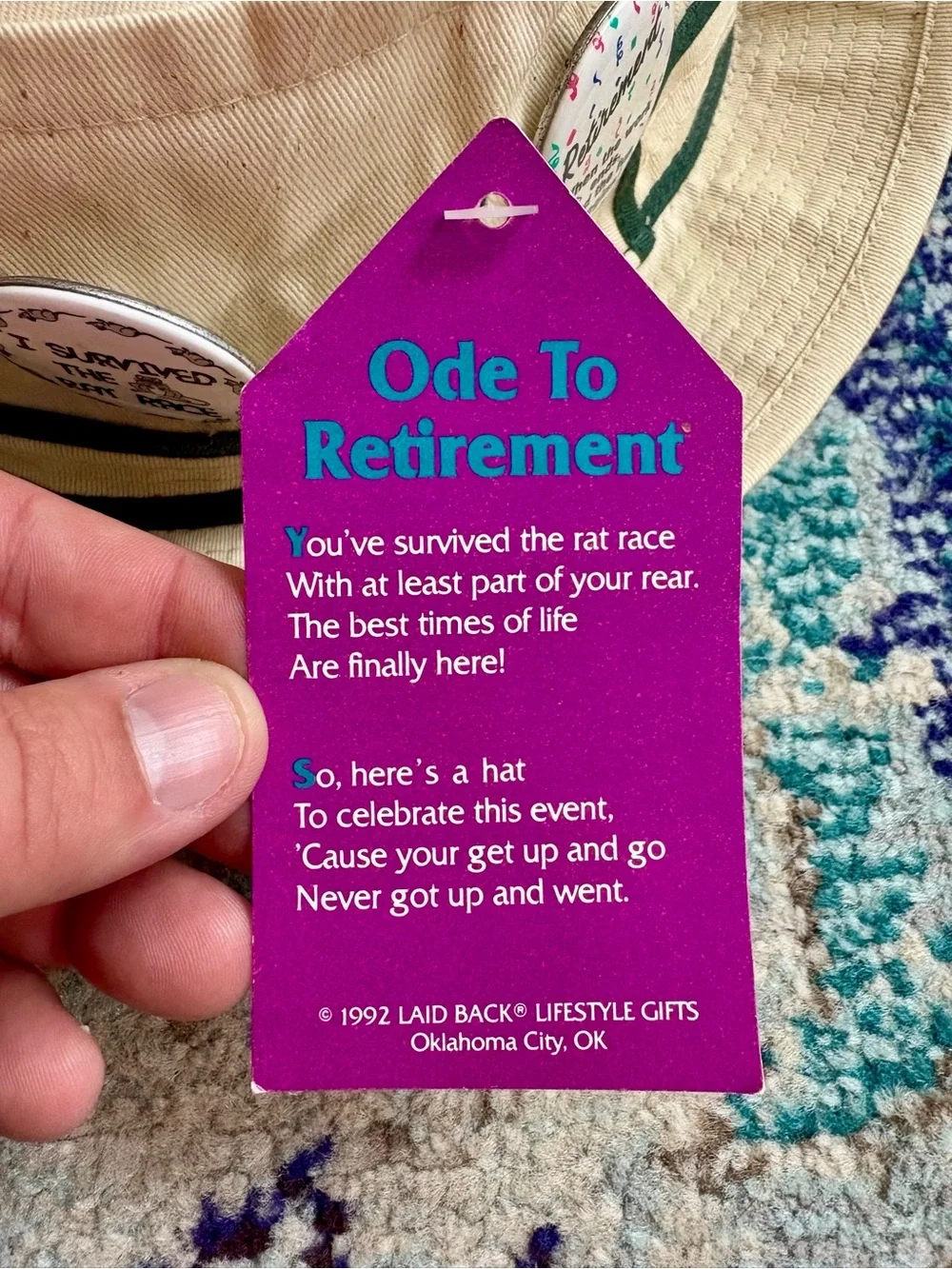 NWT // VTG 1992 Retired…But Rehired Bucket Hat